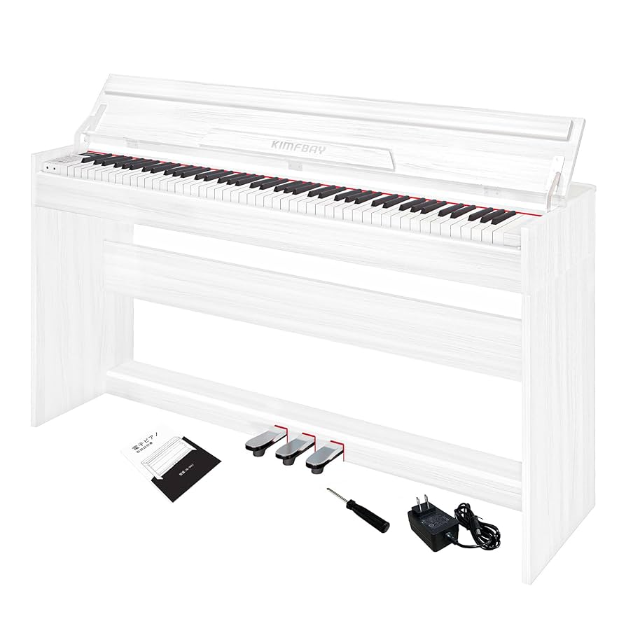 Amazon | KIMFBAY 電子ピアノ 88鍵盤 木製 電子ピアノ アップ